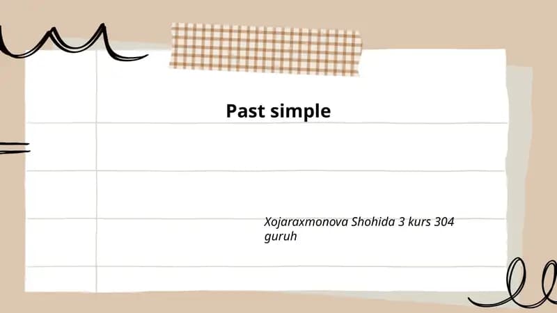 Past simple