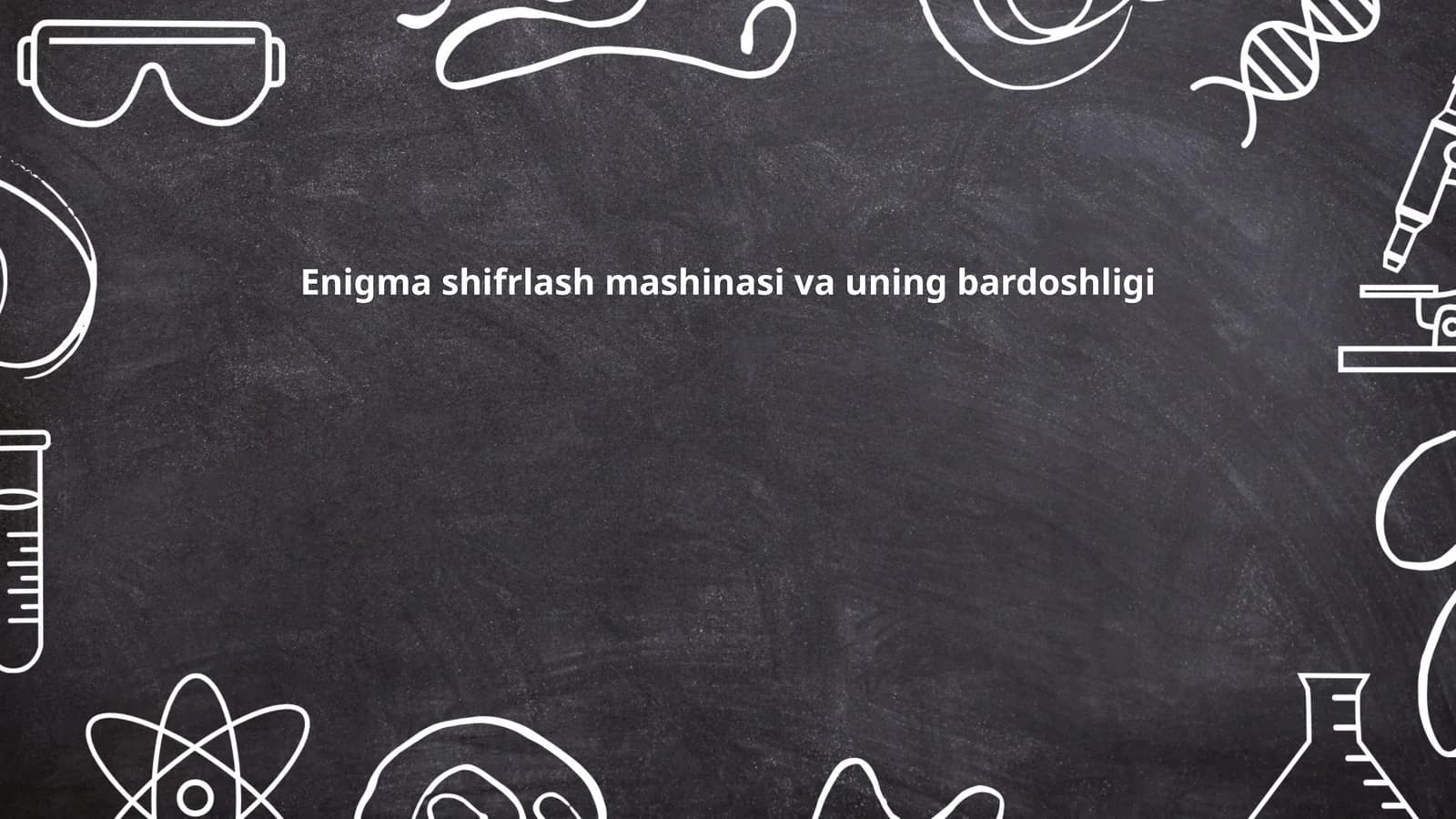 Enigma shifrlash mashinasi va uning bardoshligi
