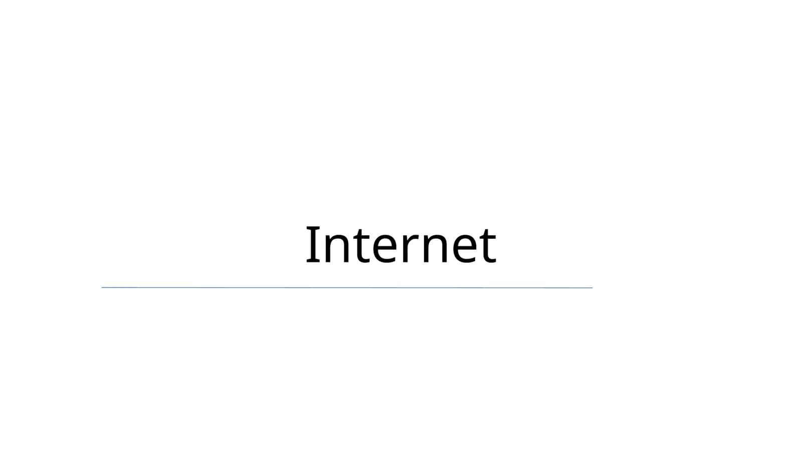 Internetning tug'ilishi