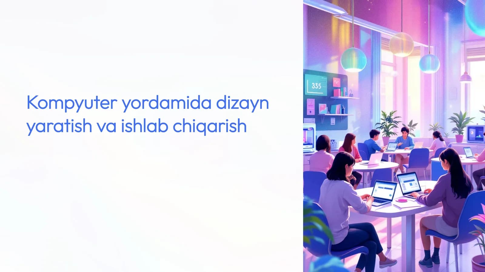 Kompyuter yordamida dizayn yaratish va ishlab chiqarish
