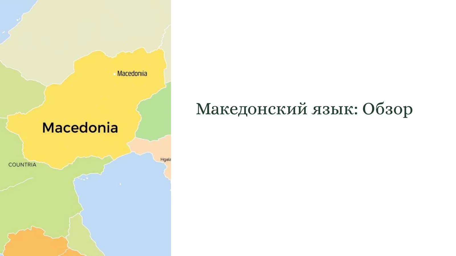 Македонский язык