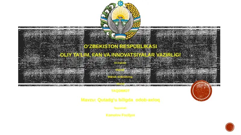 Qutadgʻu biligda odob-axloq
