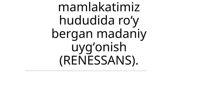 IX-XII asrlarda madaniy uygʻonish