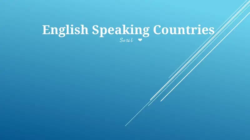 English Speaking Countries