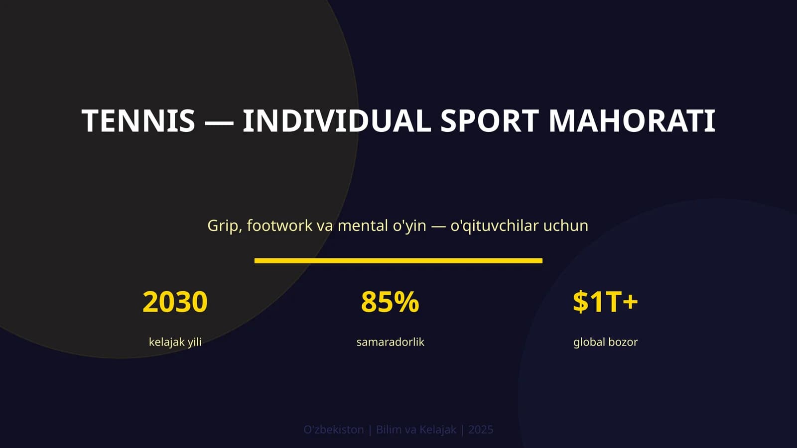 Tennis — individual sport mahorati
