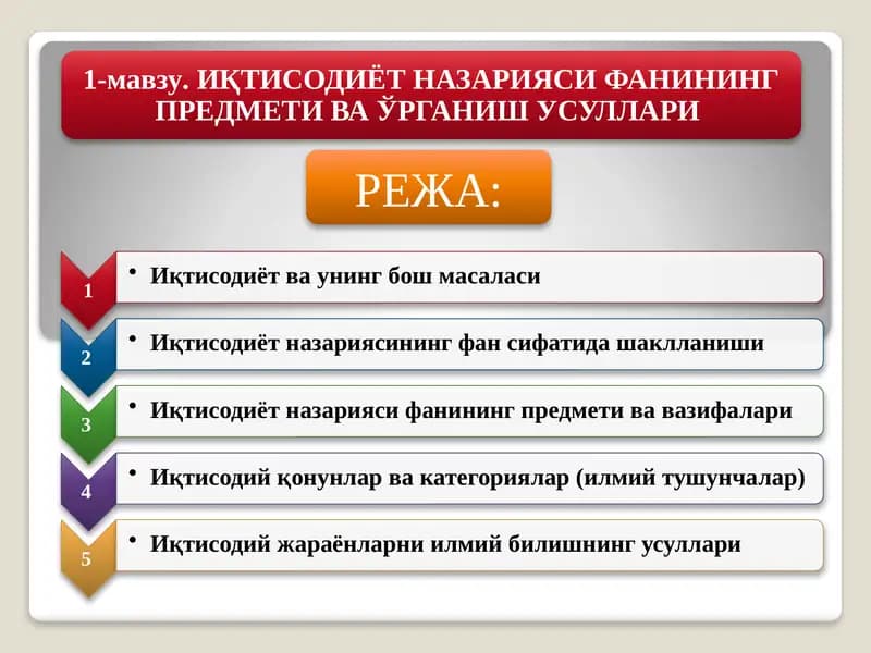Иқтисодиёт