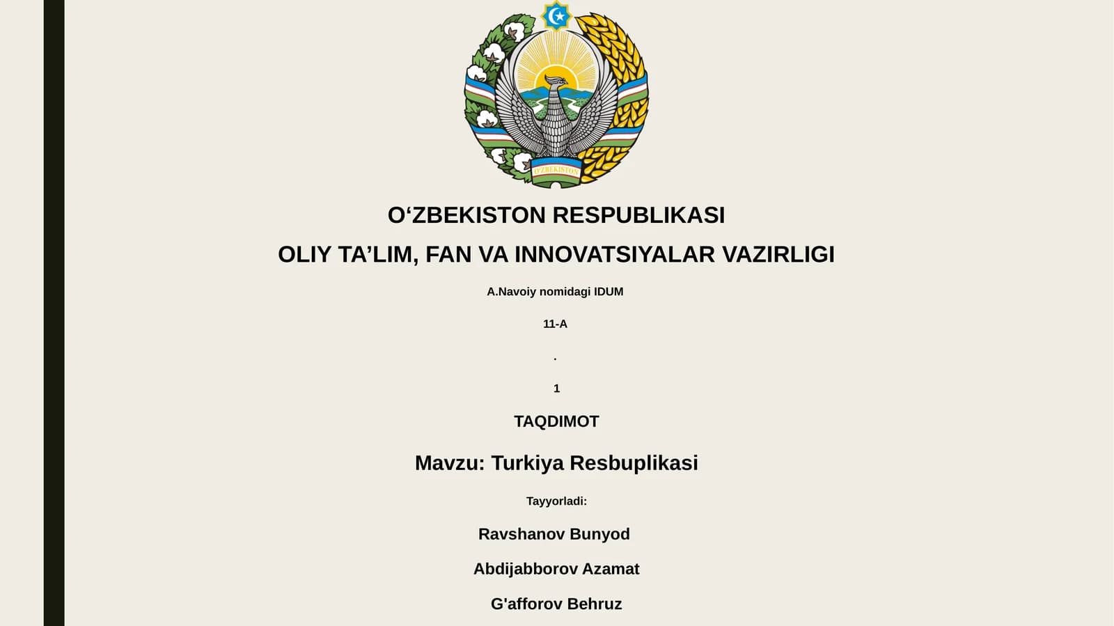 Turkiya Respublikasi