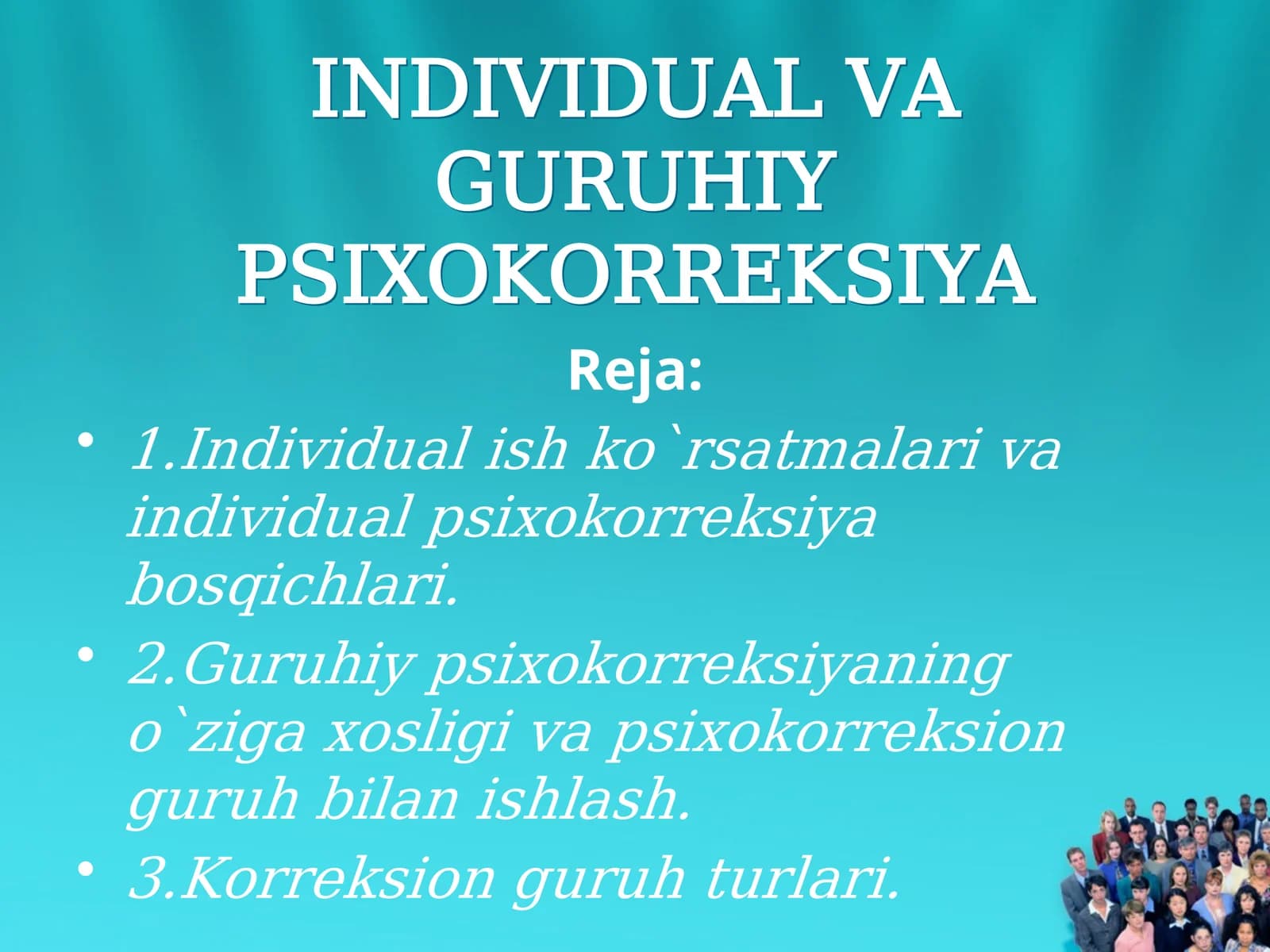 INDIVIDUAL VAGURUHIY PSIXOKORREKSIYA
