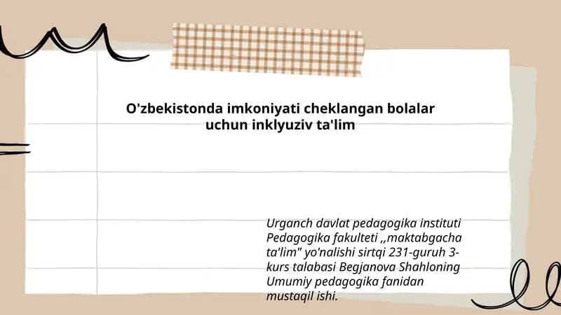 Maktabgacha ta'lim