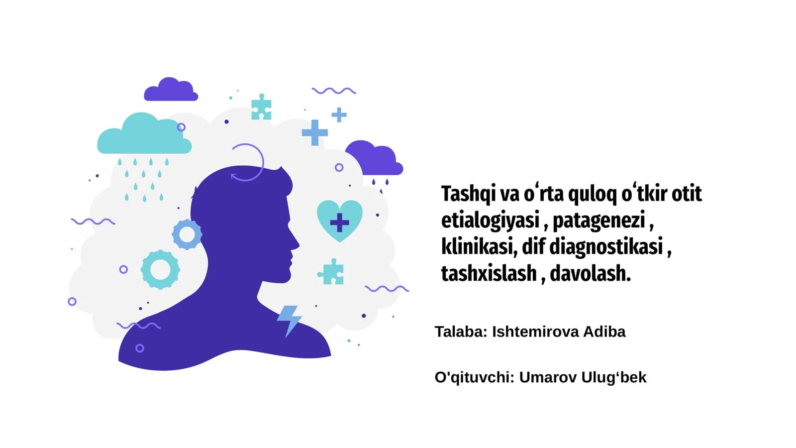 Tashqi va oʻrta quloq oʻtkir otit