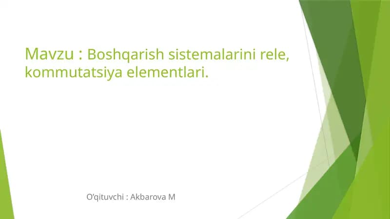 Kommutatsiya elementlari