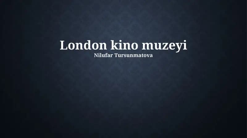 London kino muzeyi