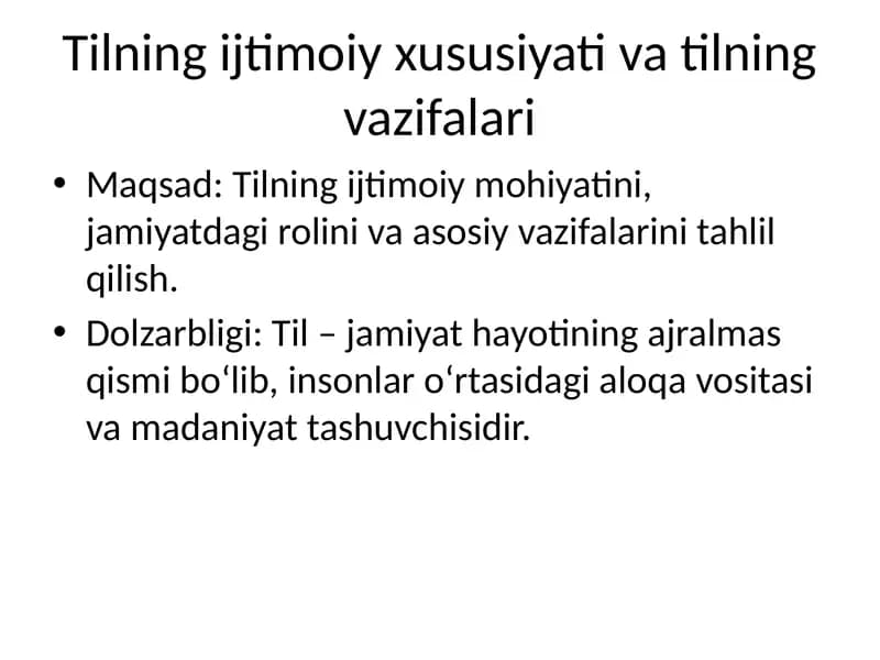 Tilning ijtimoiy