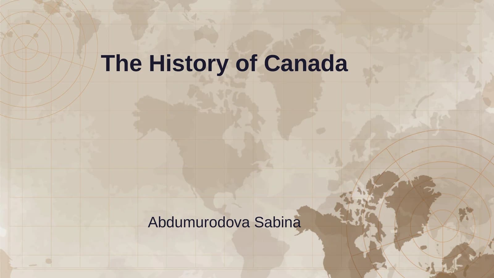 The History of Canada