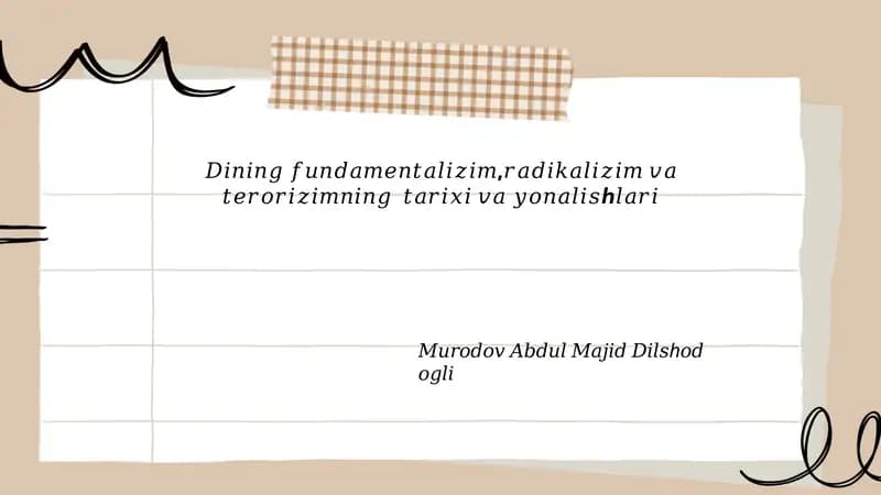 Fundamentalizmning kelib chiqishi