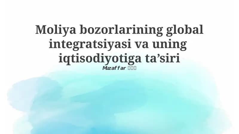 Xatarlar va Imkoniyatlar
