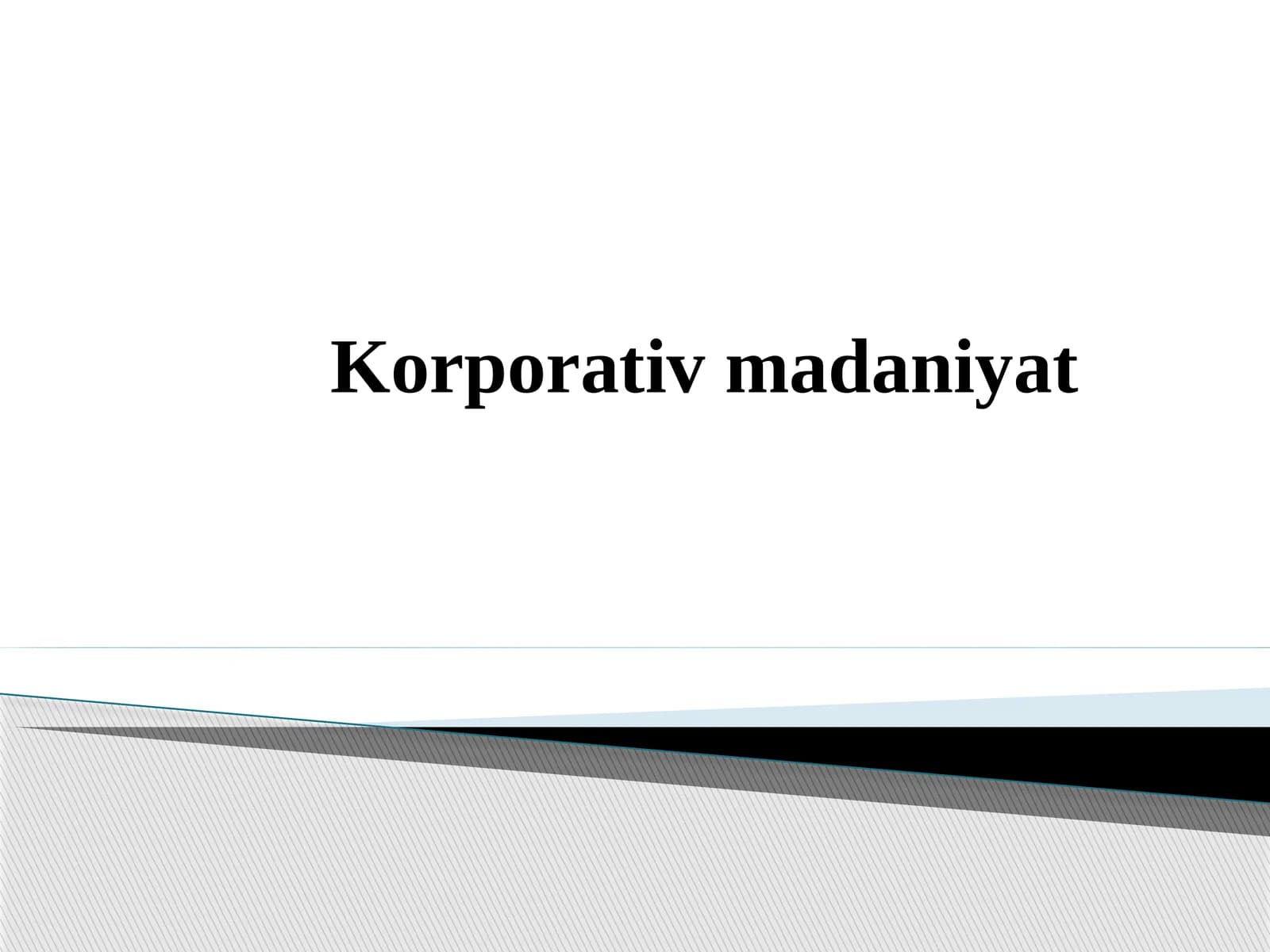 Korporativ madaniyat