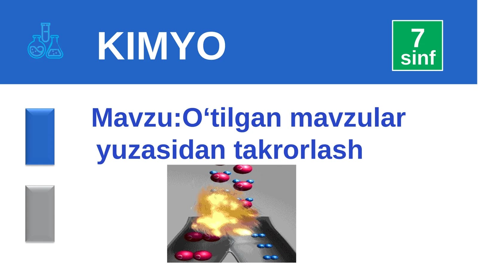 7-sinf 8-mavzu O‘tilgan mavzular yuzasidan takrorlash
