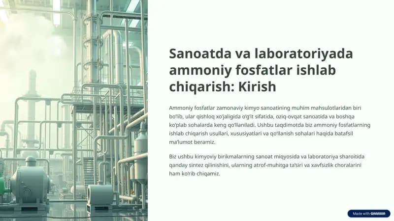 Ammoniy fosfatlar