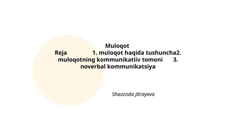 Muloqot