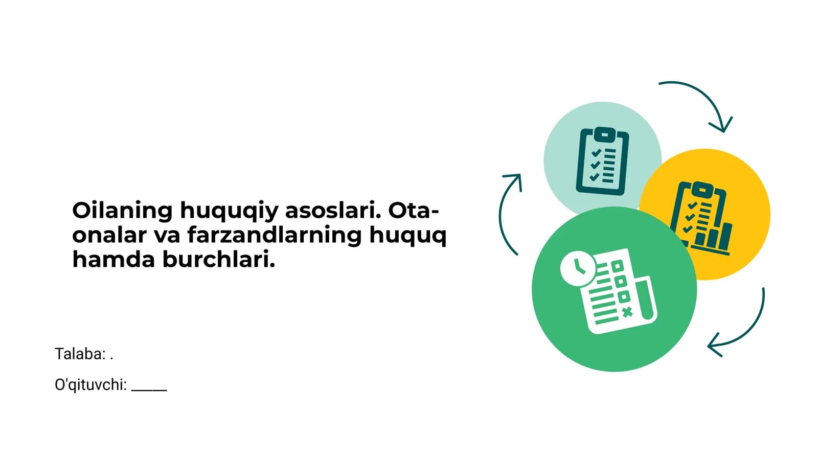 Oilaning huquqiy asoslari