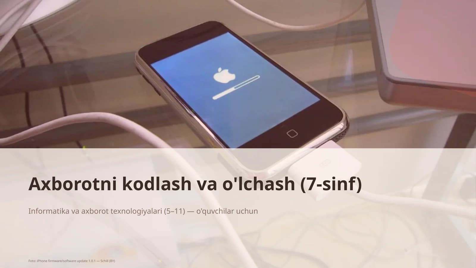 Axborotni kodlash va o'lchash (7-sinf)