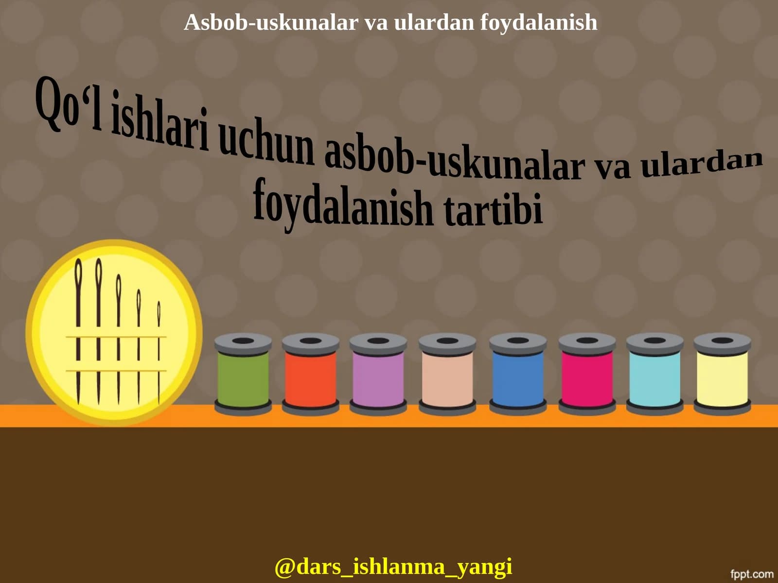 Asbob-uskunalar va ulardan foydalanish