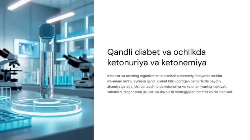 Qandli diabet va ochlik ketanuriyasi