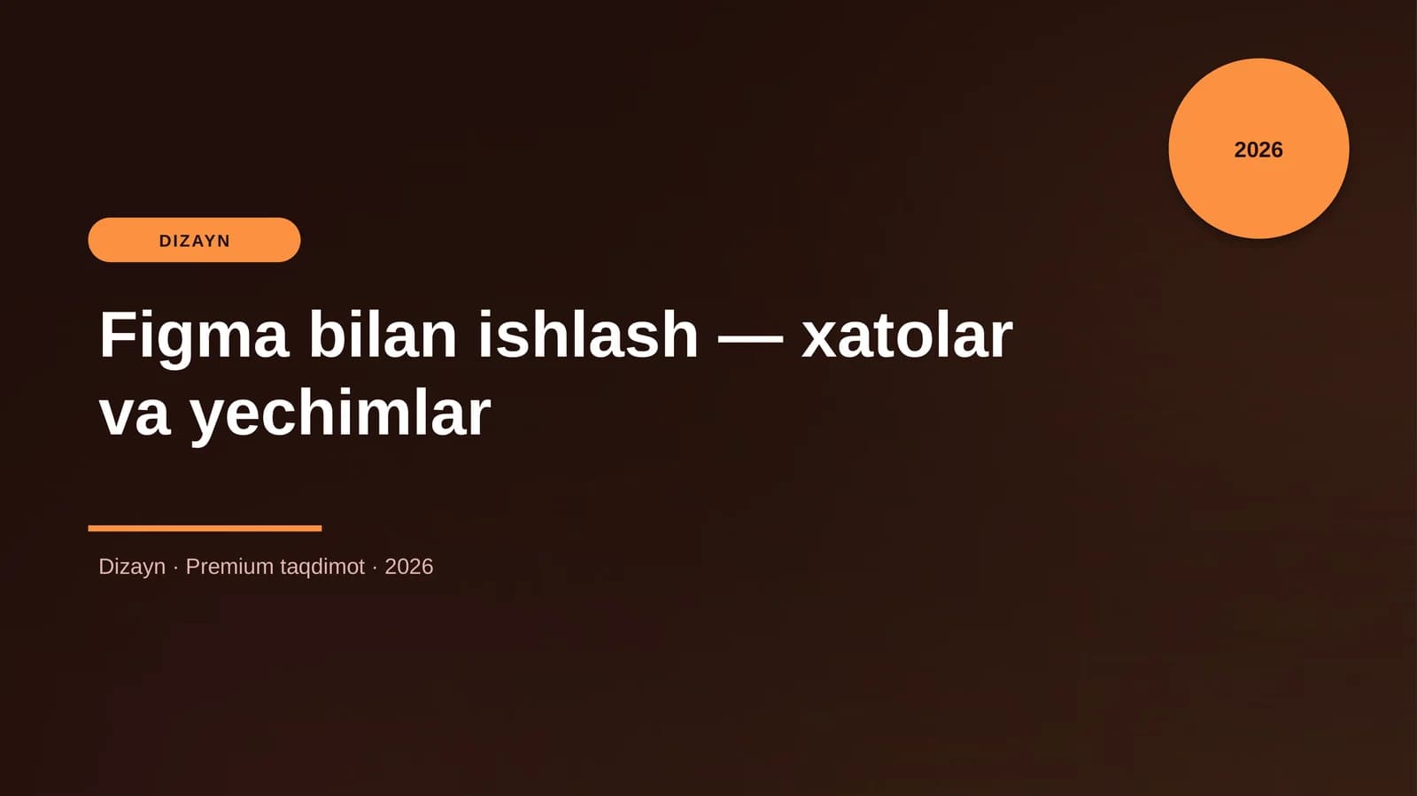 Figma bilan ishlash — xatolar va yechimlar