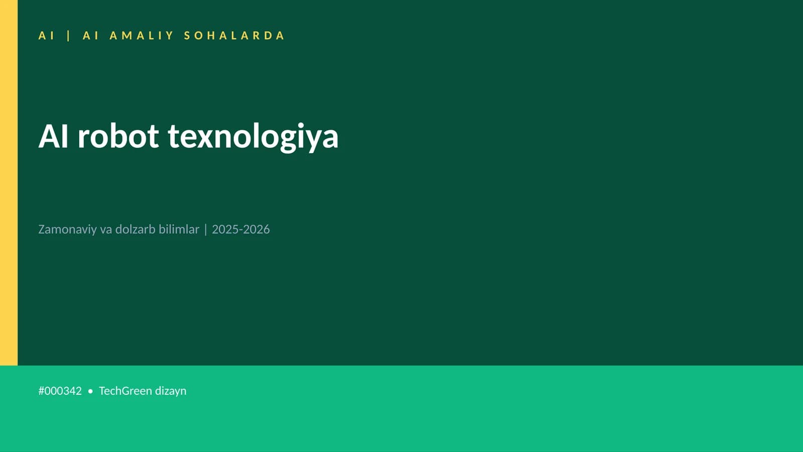 AI robot texnologiya