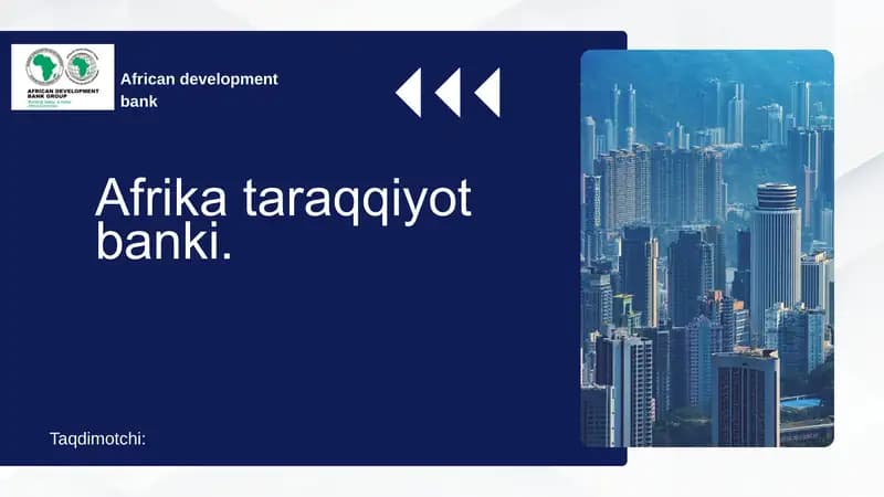 Afrika taraqqiyot banki.