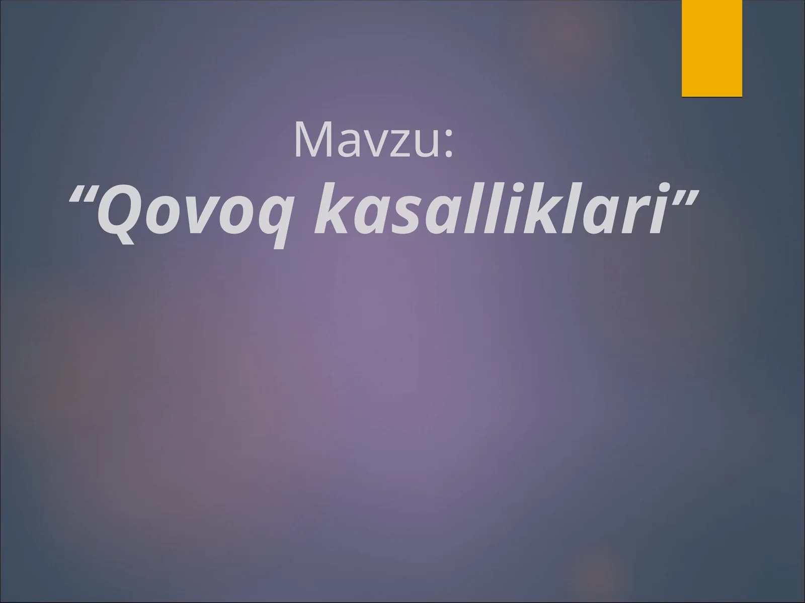 Qovoq kasalliklari