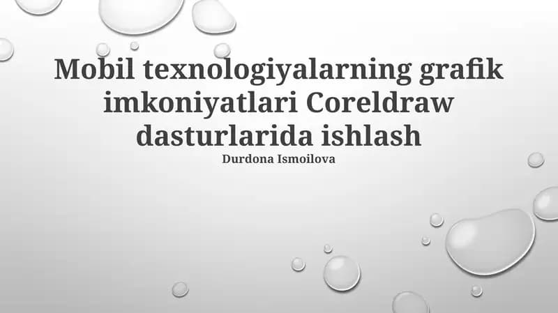 CorelDRAW mobil ilovasi