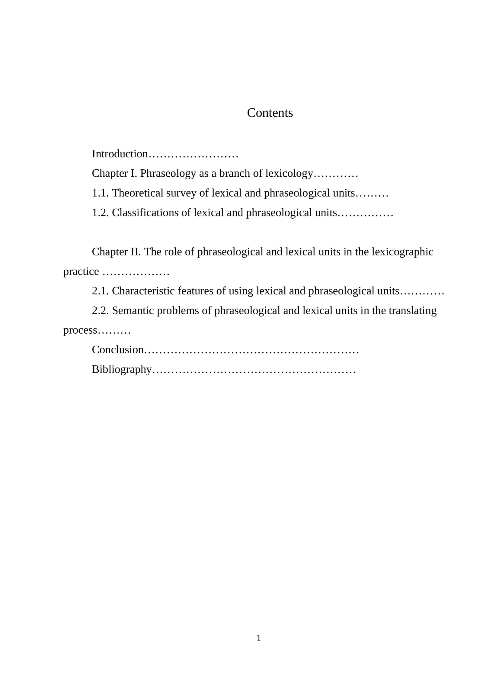 Phraseology as a branch of lexicology