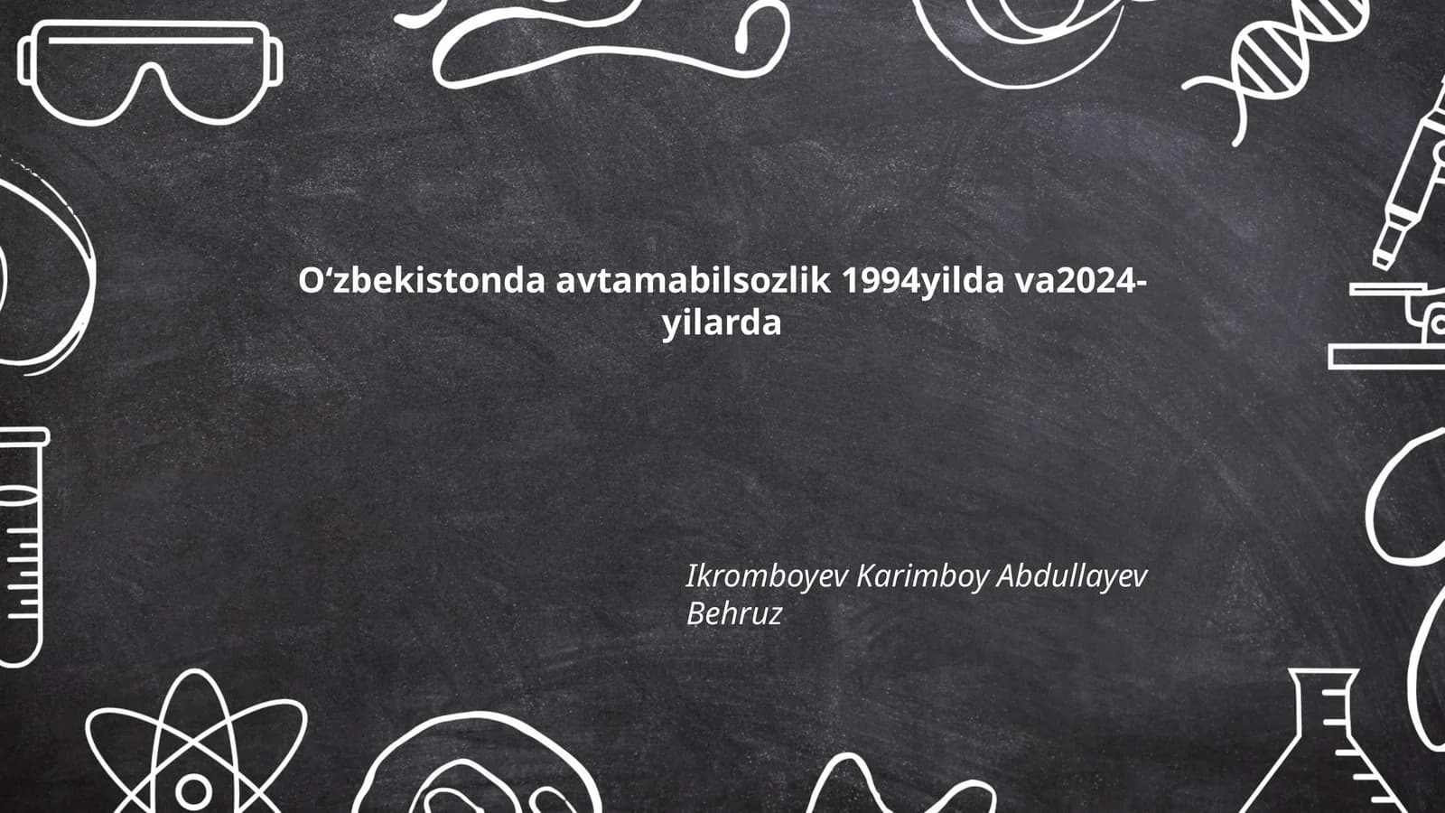 O'zbekistonda avtamabilsozlik 1994 yilda va 2024-yilarda