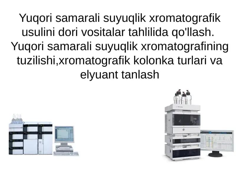 Yuqori samarali suyuqlik xromatografiya