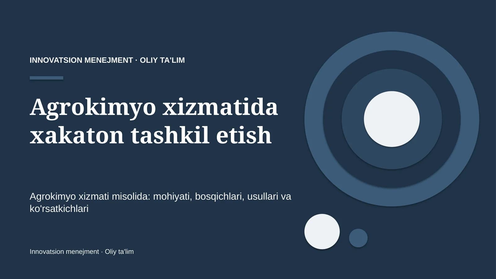 Agrokimyo xizmatida xakaton tashkil etish