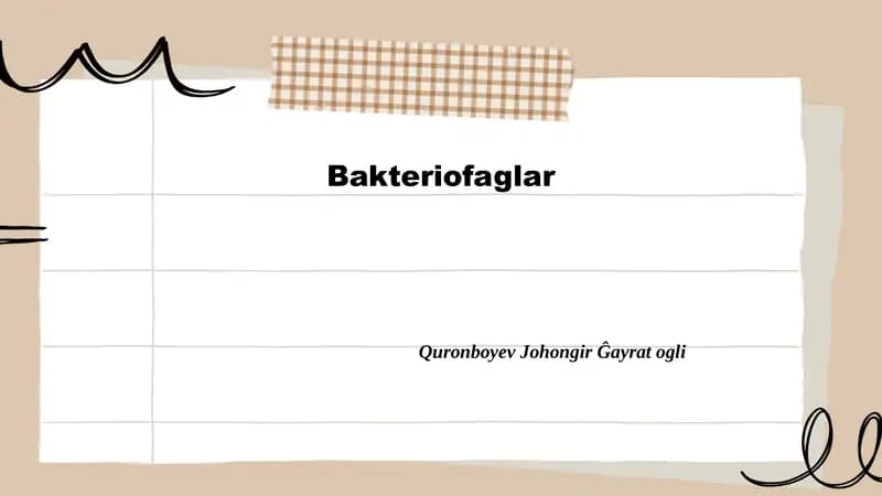Bakteriofaglar