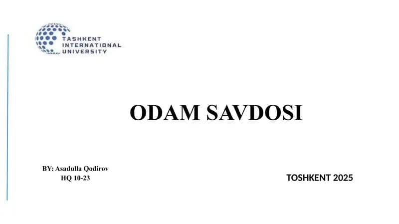 Odam savdosi