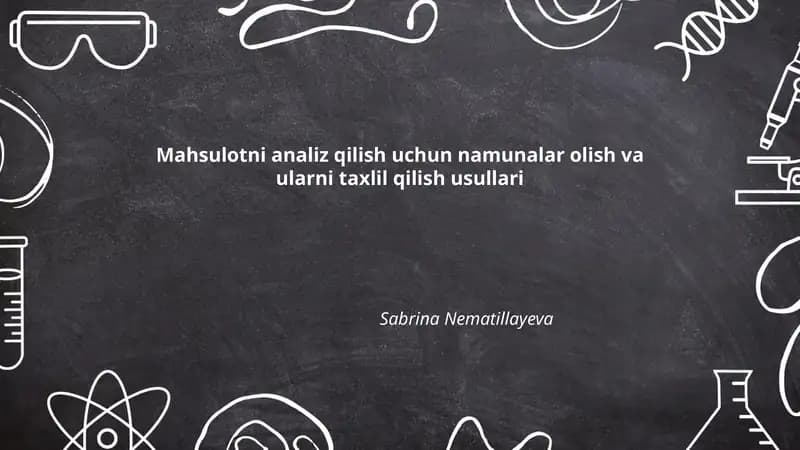 Namuna olish strategiyalari