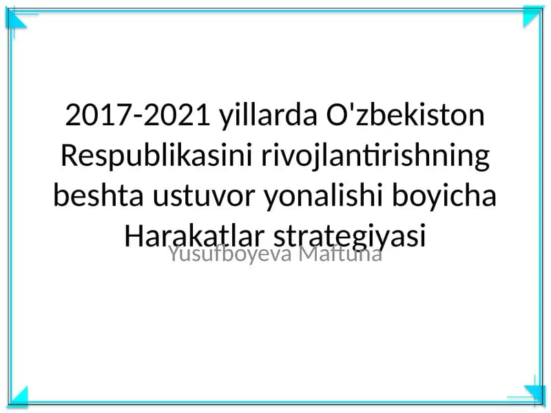 Harakatlar Strategiyasi