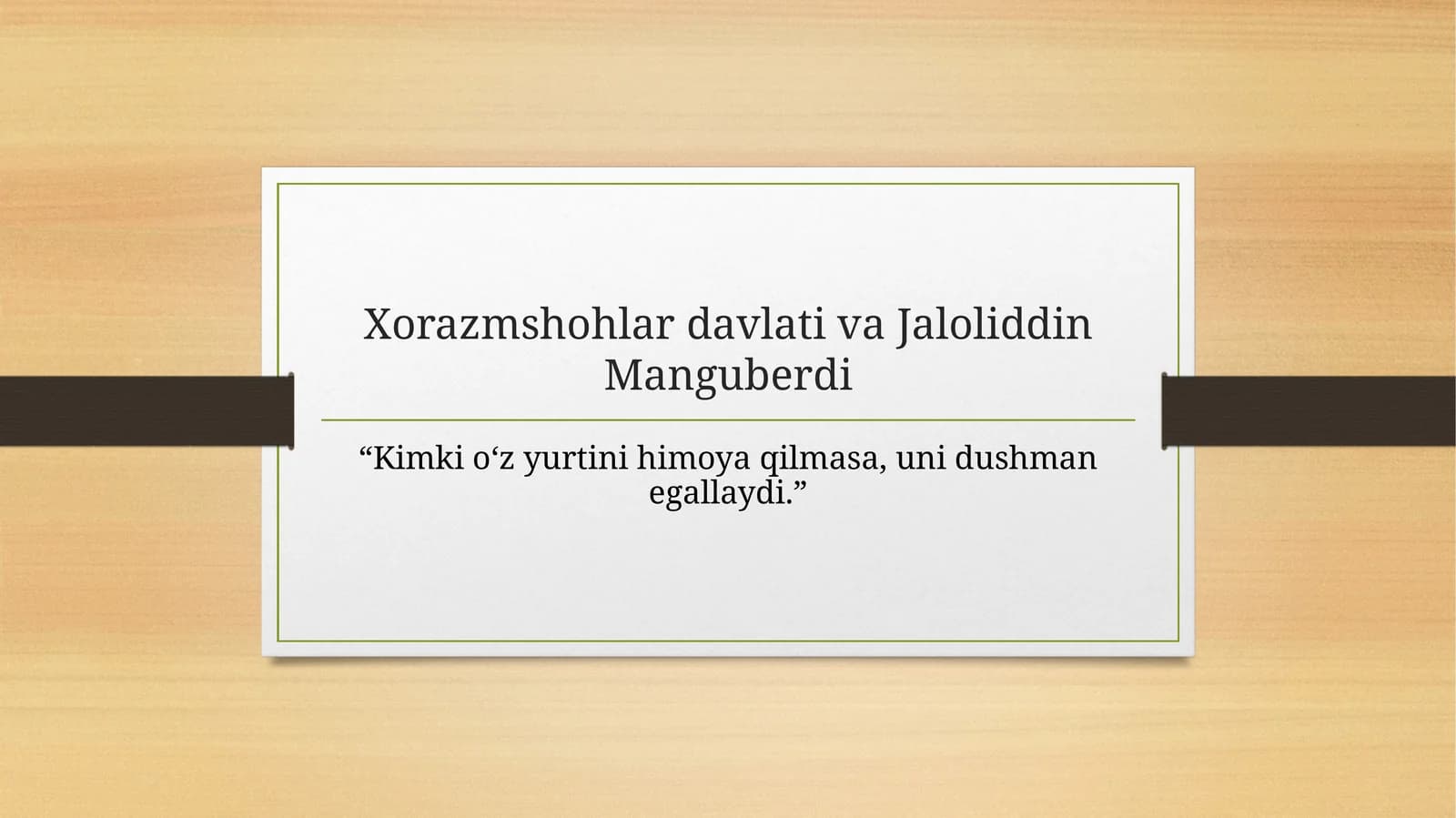 Xorazmshohlardavlati va Jaloliddin Manguberdi