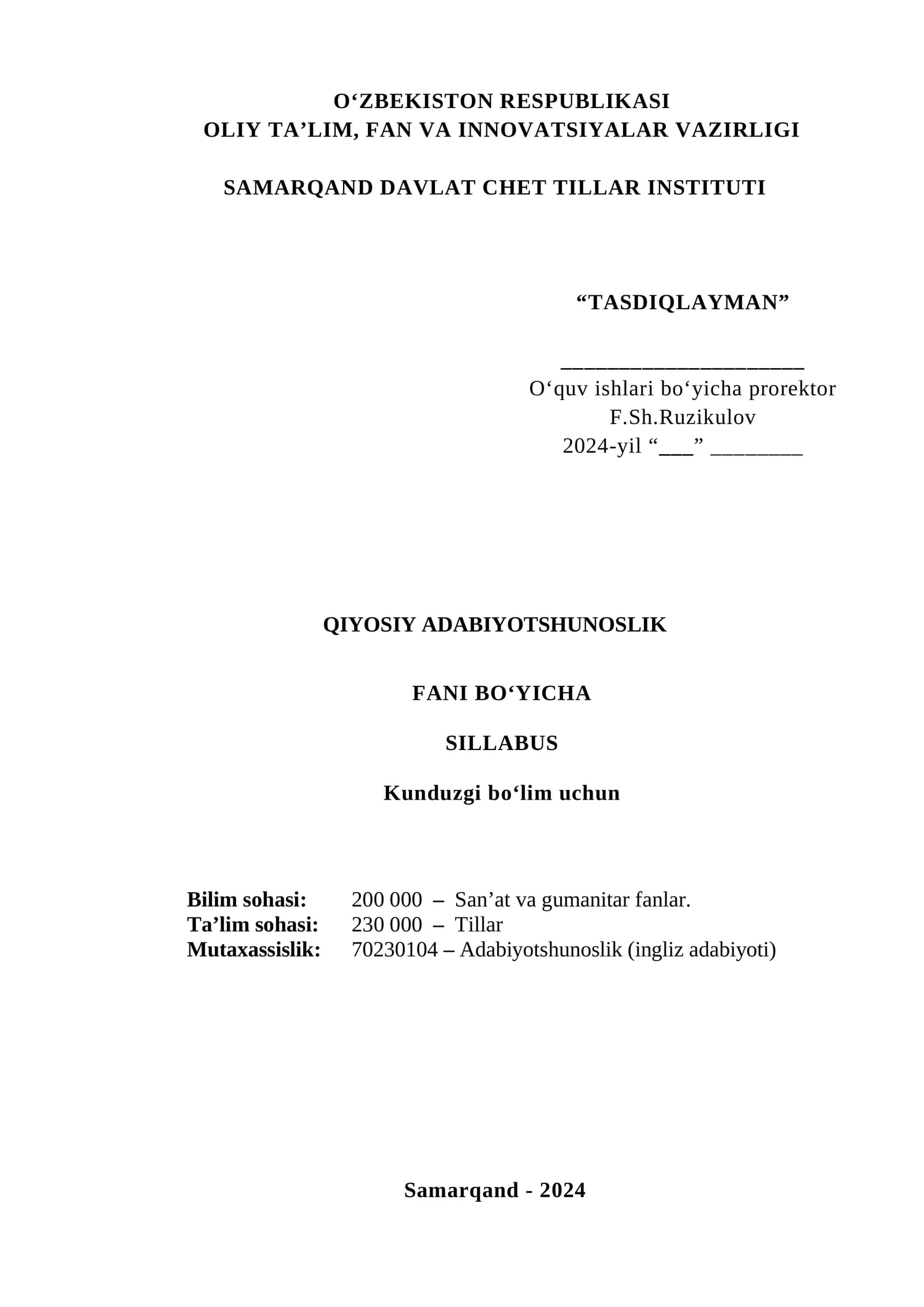 Qiyosiy adabiyotshunoslik