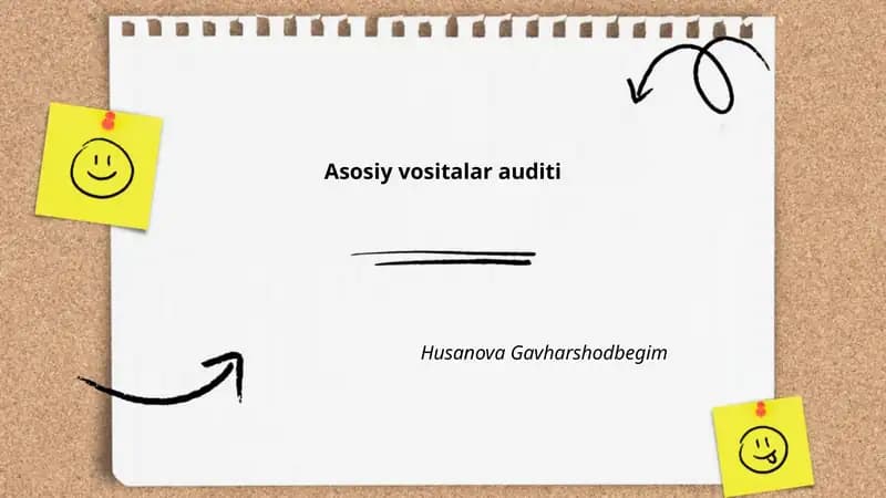 Asosiy vositalar auditi
