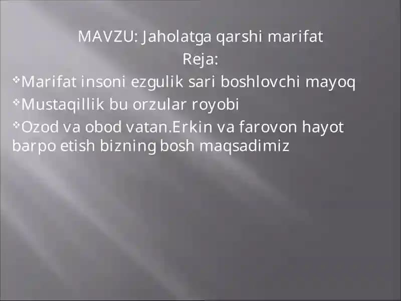Marifatga yo'l