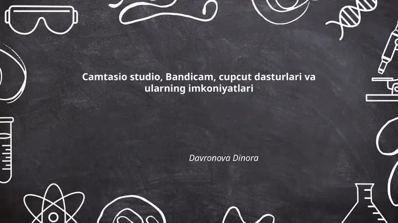 Camtasia Studio, Bandicam, CapCut
