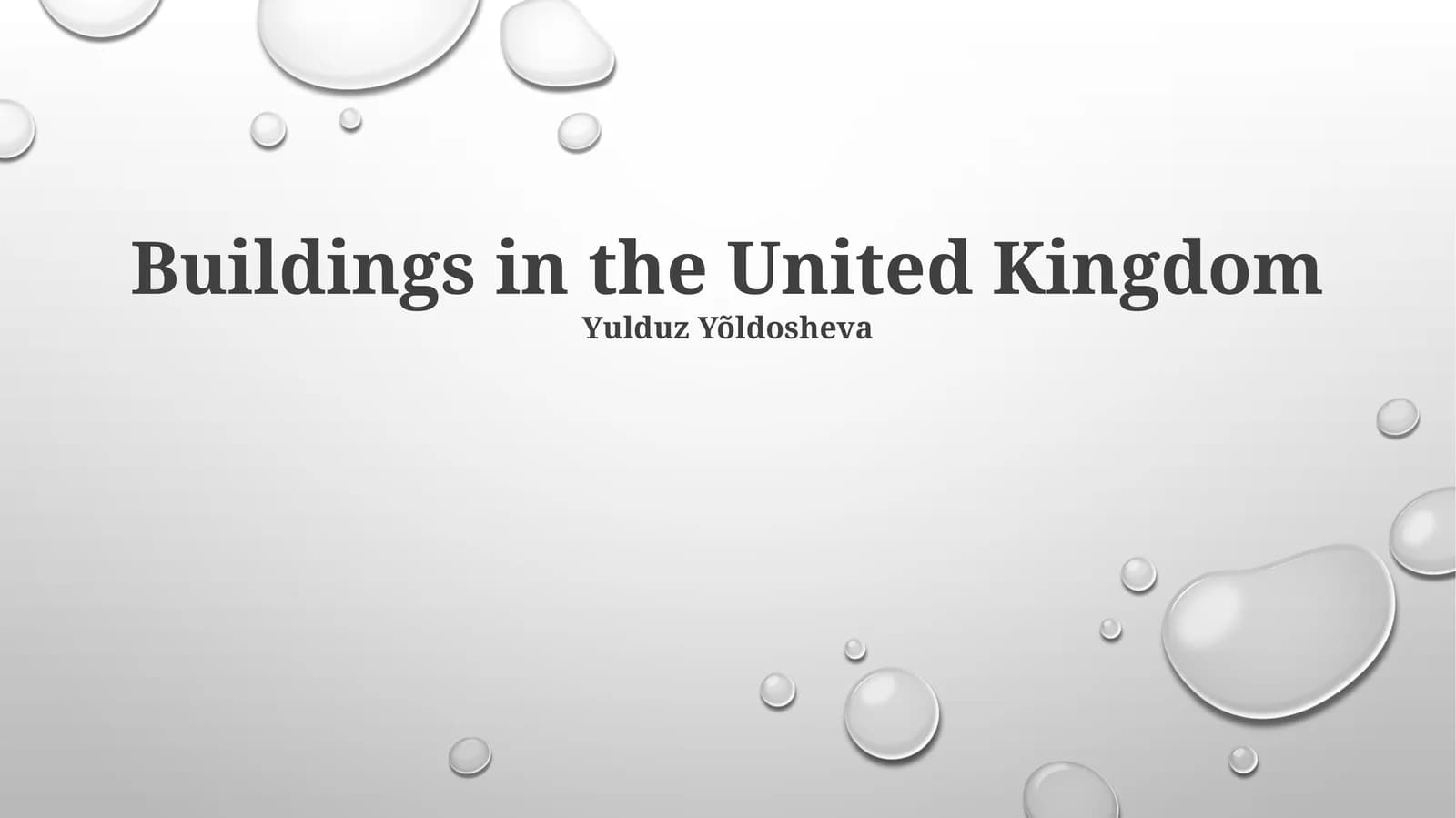 Buildings in the United Kingdom