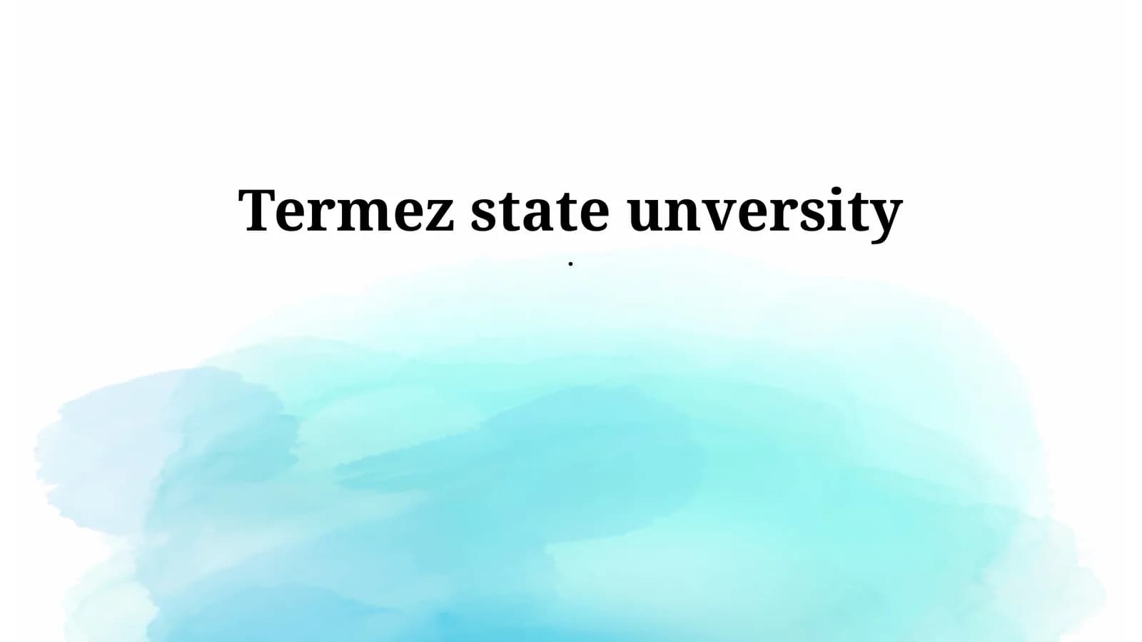 Termez State University