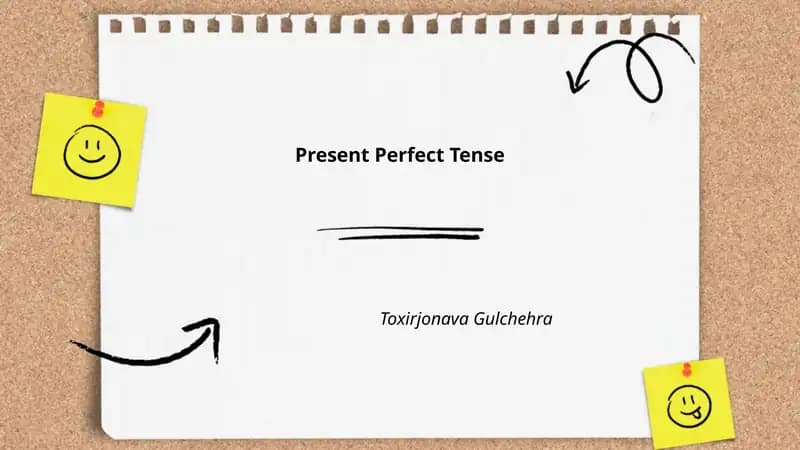 Present Perfect Tense