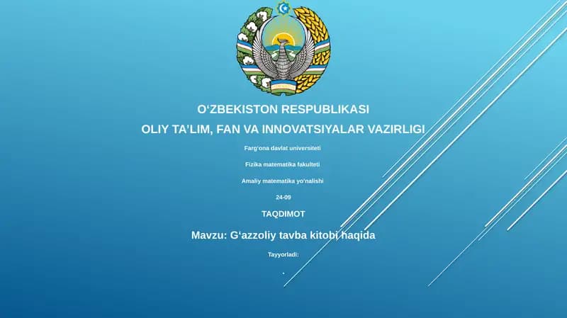 Gʻazzoliy tavba kitobi